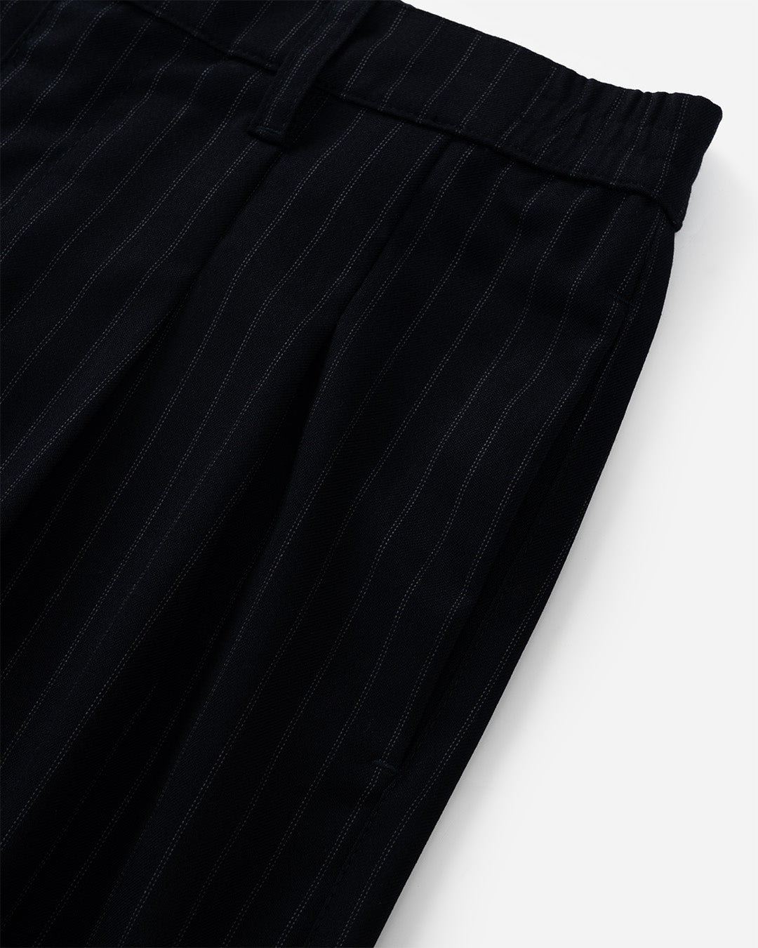 Relaxed-fit Striped Pleated Trousers