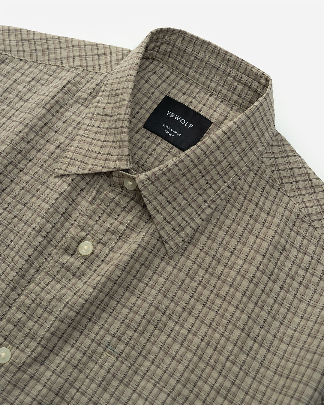 Vbwolf Cotton Plaid S. Shirt